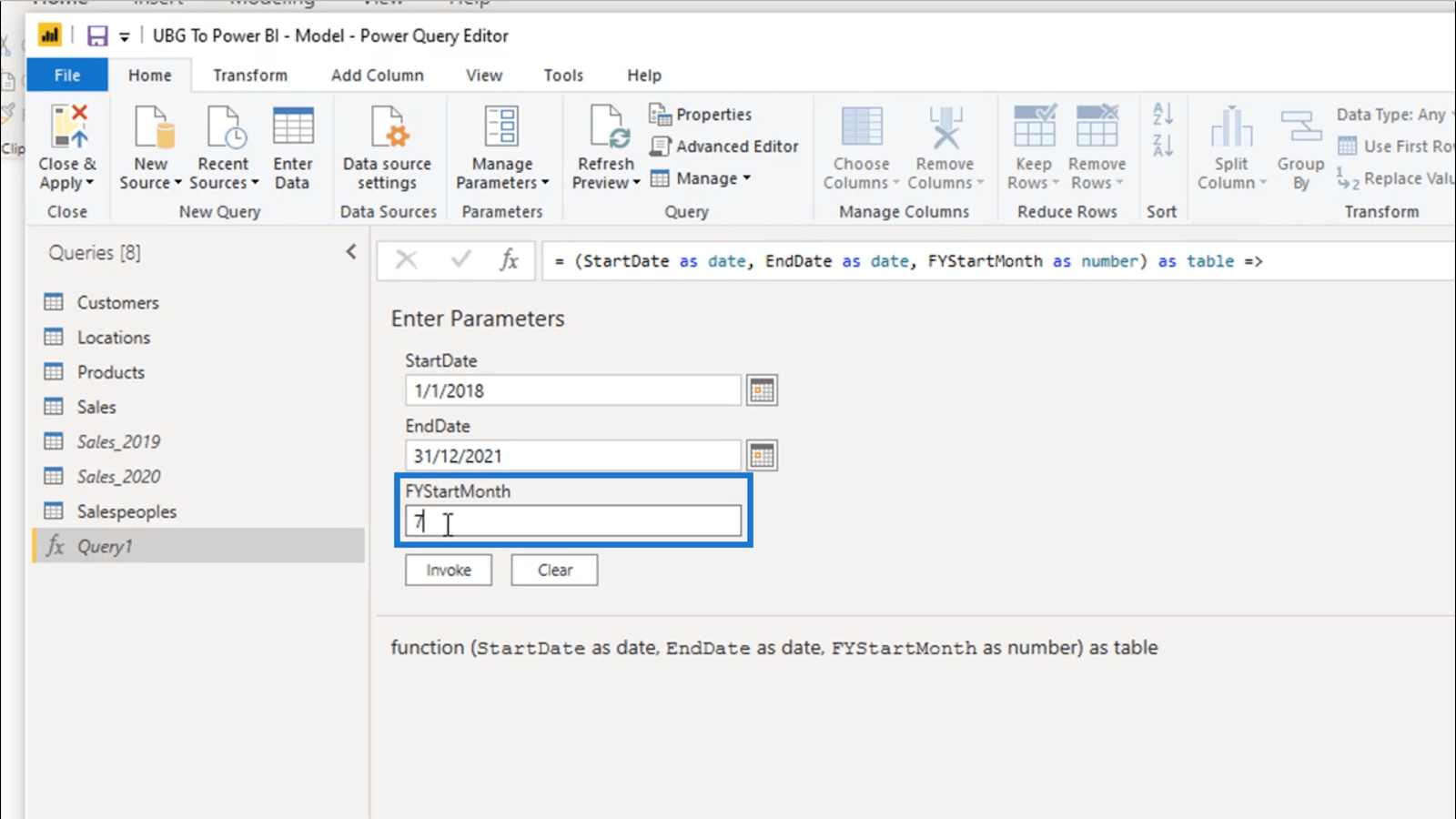 Création d'une table de dates dans LuckyTemplates