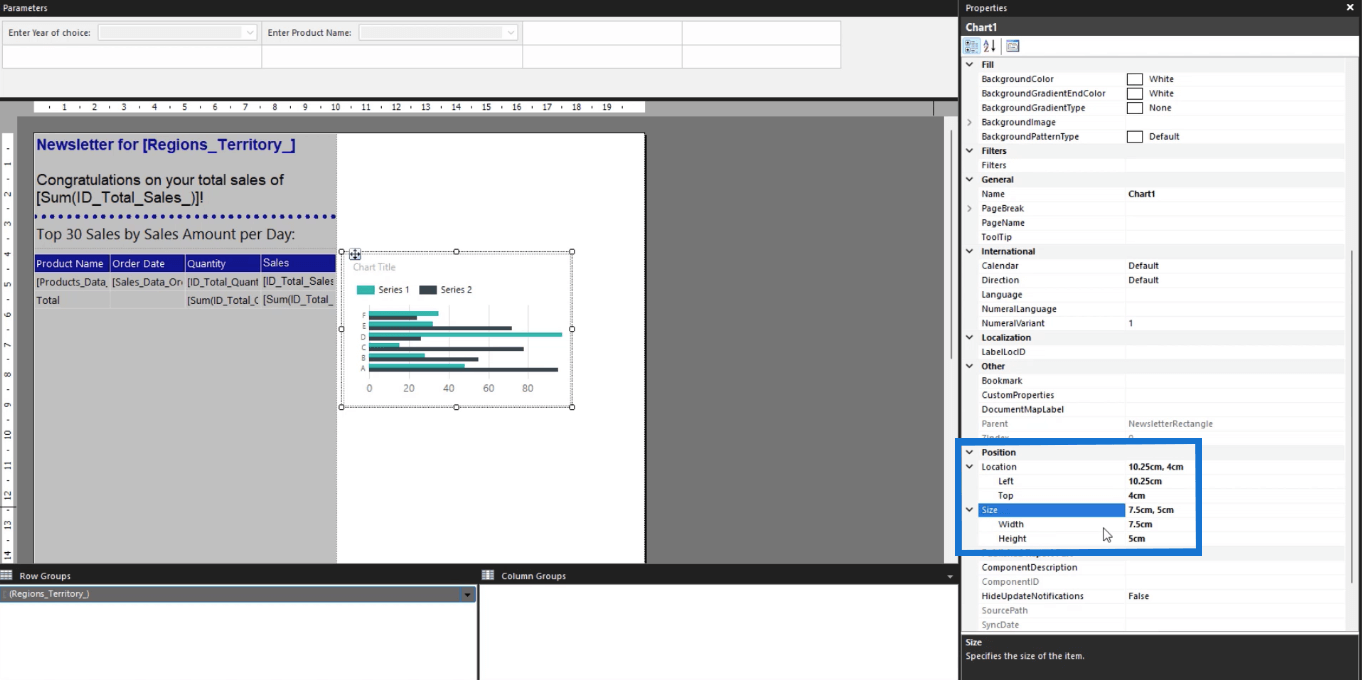 Inleiding tot het maken van een SSRS-staafdiagram