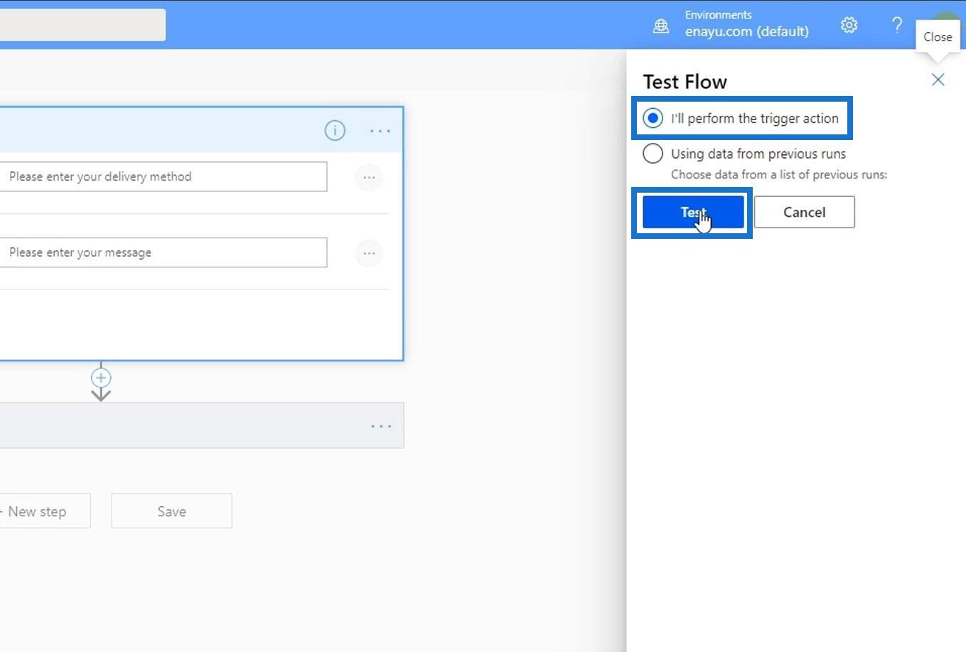 Contrôle d'action de fin Power Automate dans les flux