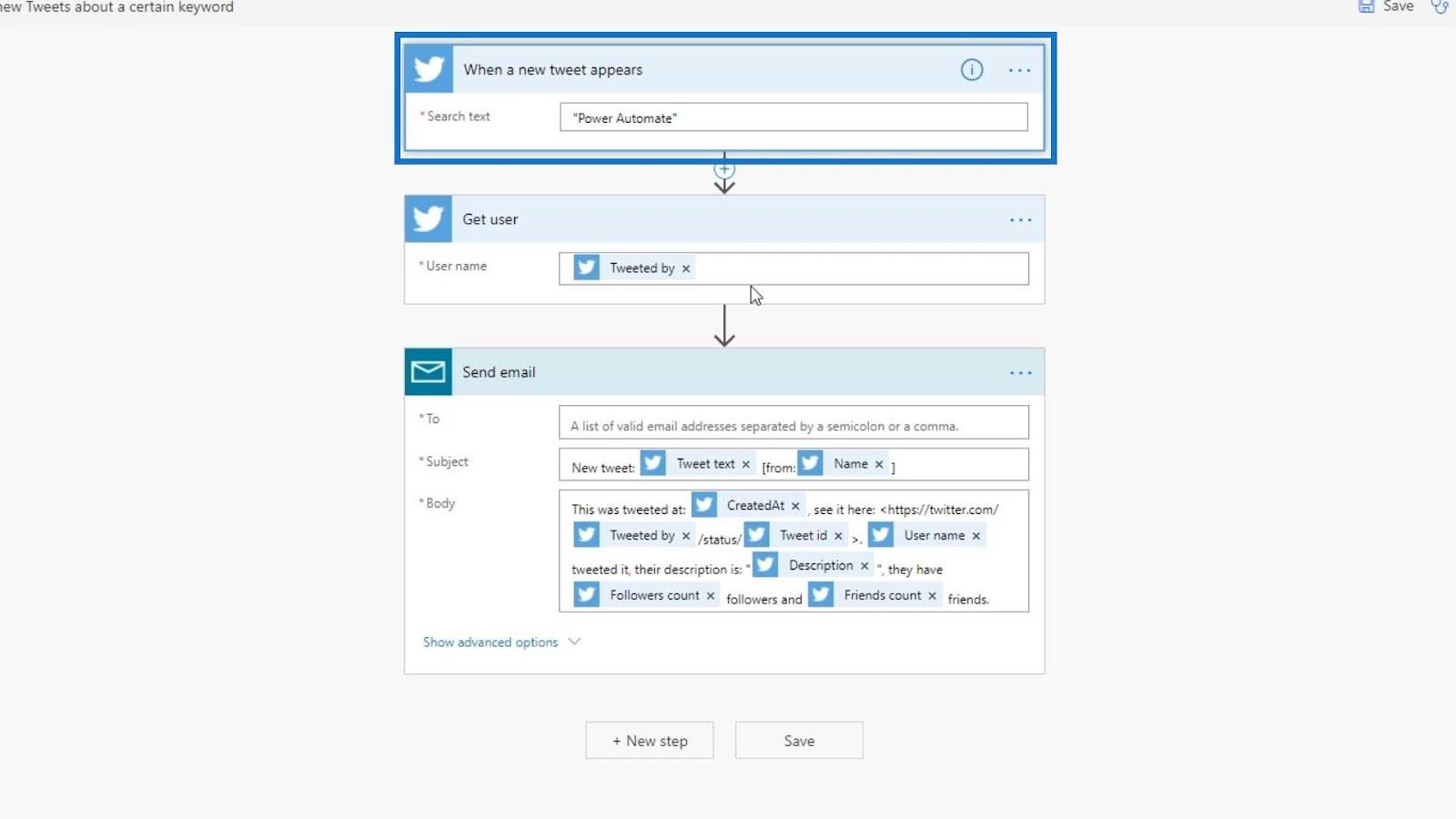 Flux automatizat în Microsoft Power Automate