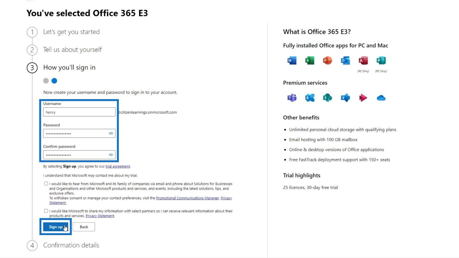 MS SharePoint 教程：帳戶創建