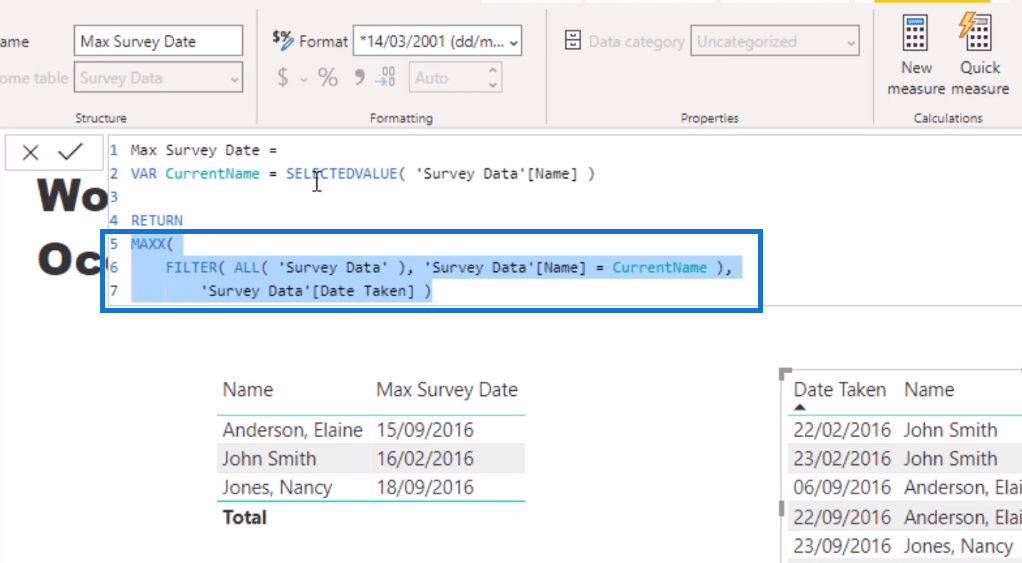 Fonction DAX MAXX dans LuckyTemplates - Découvrir la dernière date