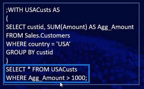 Expressions de table SQL courantes pour les utilisateurs de LuckyTemplates