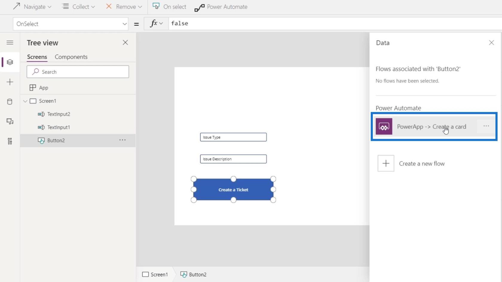 Intégration de PowerApps dans Microsoft Power Automate