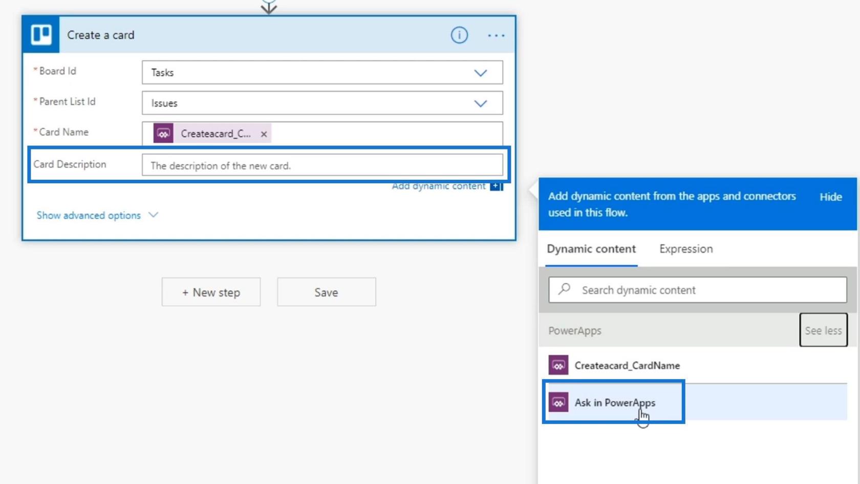 Intégration de PowerApps dans Microsoft Power Automate