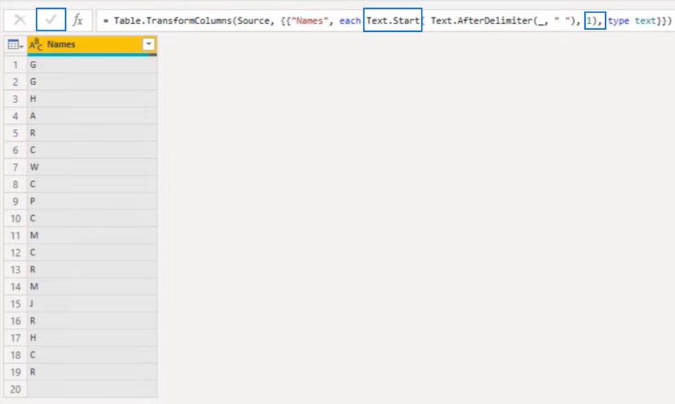 Power Query Filter By A Specific First Letter Or Character教程