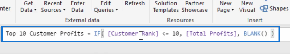 Utilisation de visuels dynamiques sur les paramètres basés sur le classement dans LuckyTemplates