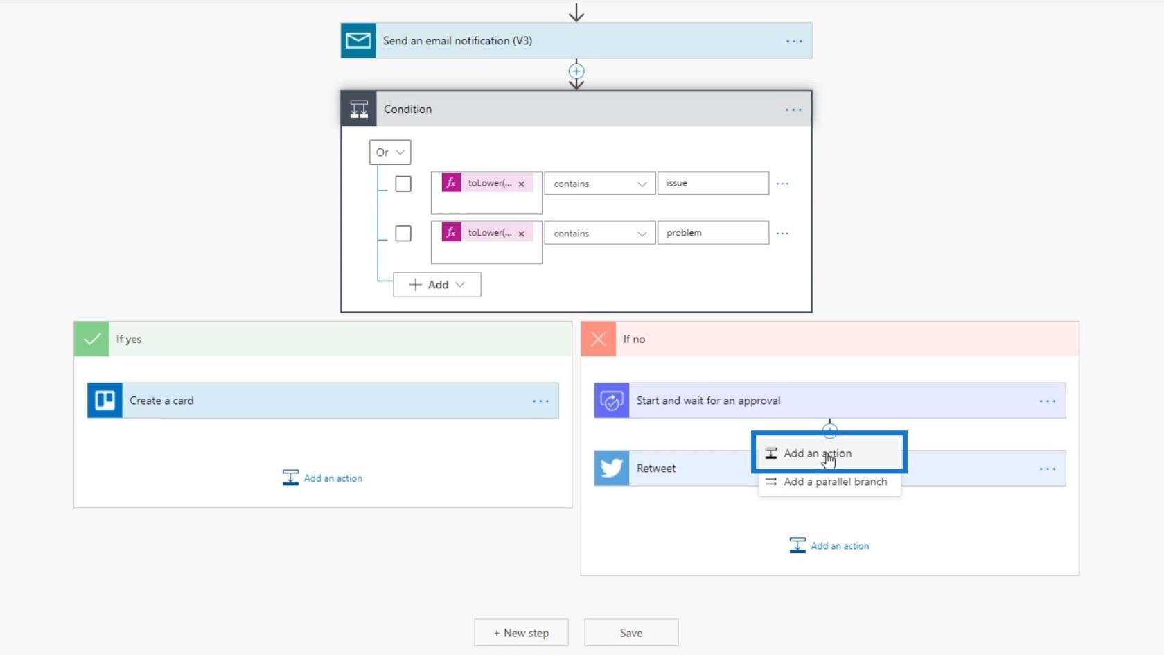 Einrichten und Testen des Genehmigungsworkflows in Power Automate