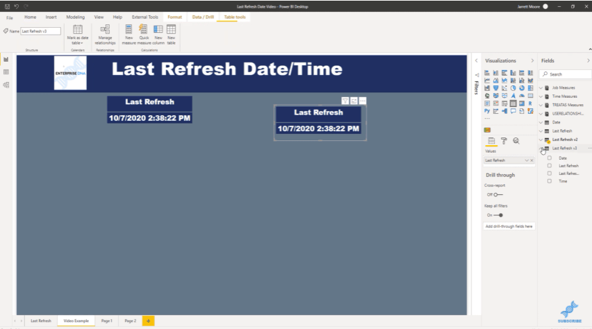 Date et heure de la dernière actualisation dans LuckyTemplates - Solution mise à jour