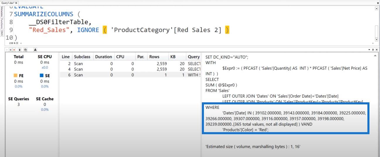 Tables développées dans LuckyTemplates