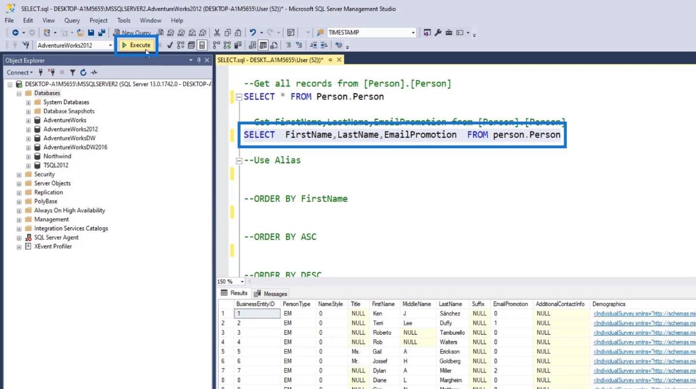 Instrucțiunea SQL SELECT: o introducere