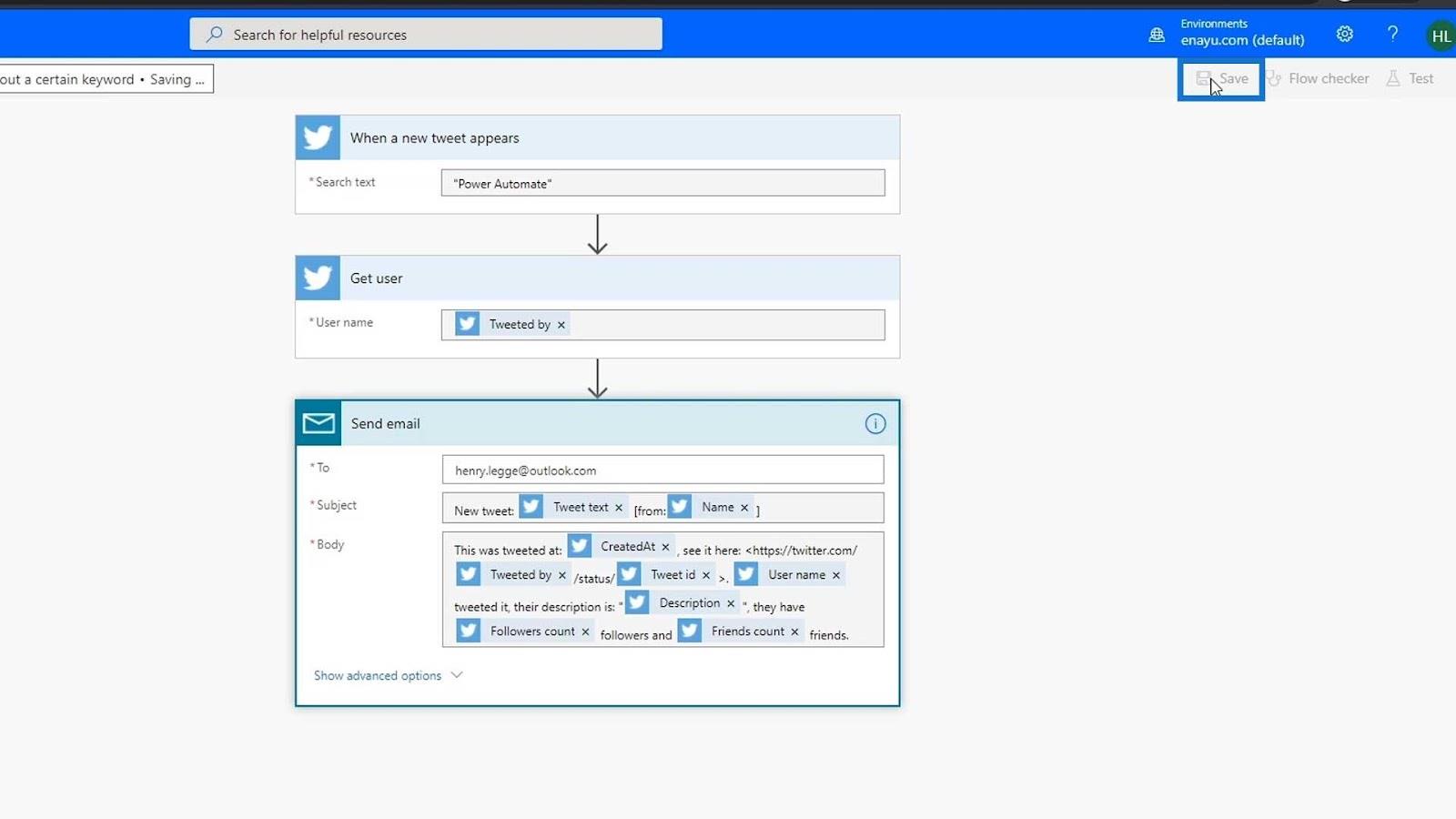 Flux automatizat în Microsoft Power Automate