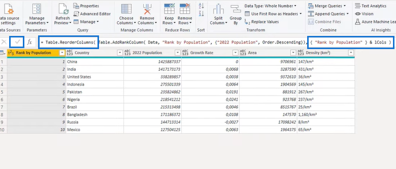 Provocarea coloanelor de transformare Power Query: date stivuite în tabel ordonat