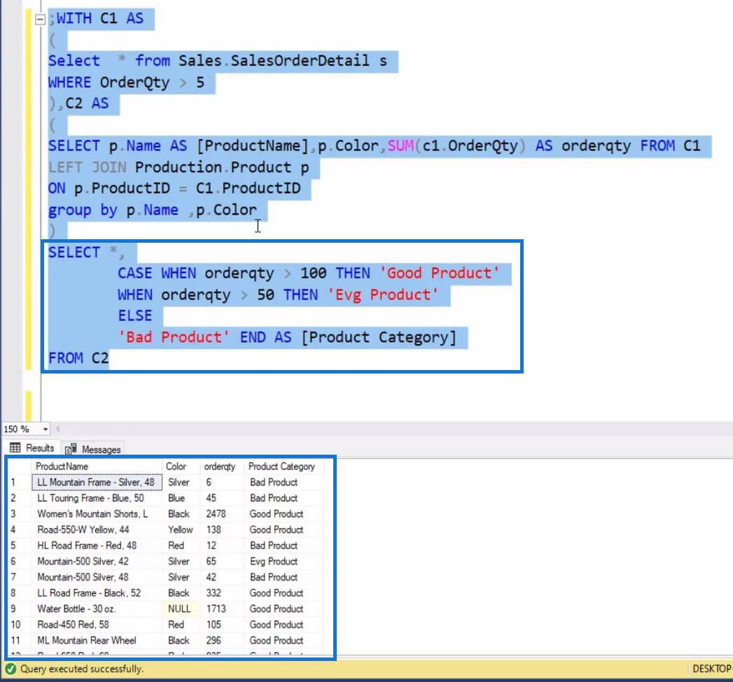 Expressions de table SQL courantes pour les utilisateurs de LuckyTemplates