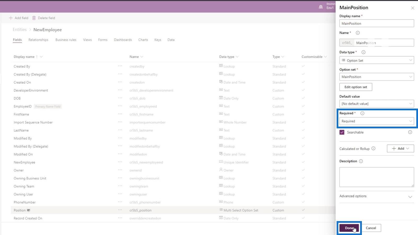 Formulaire PowerApps : Ajouter et modifier des champs