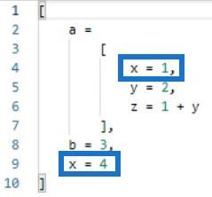 嵌套表達式：Power Query 環境