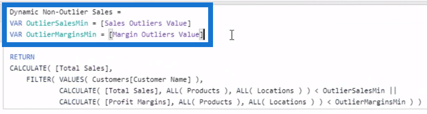 Création de points de déclenchement de valeurs aberrantes dynamiques dans LuckyTemplates