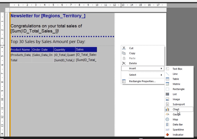 Inleiding tot het maken van een SSRS-staafdiagram