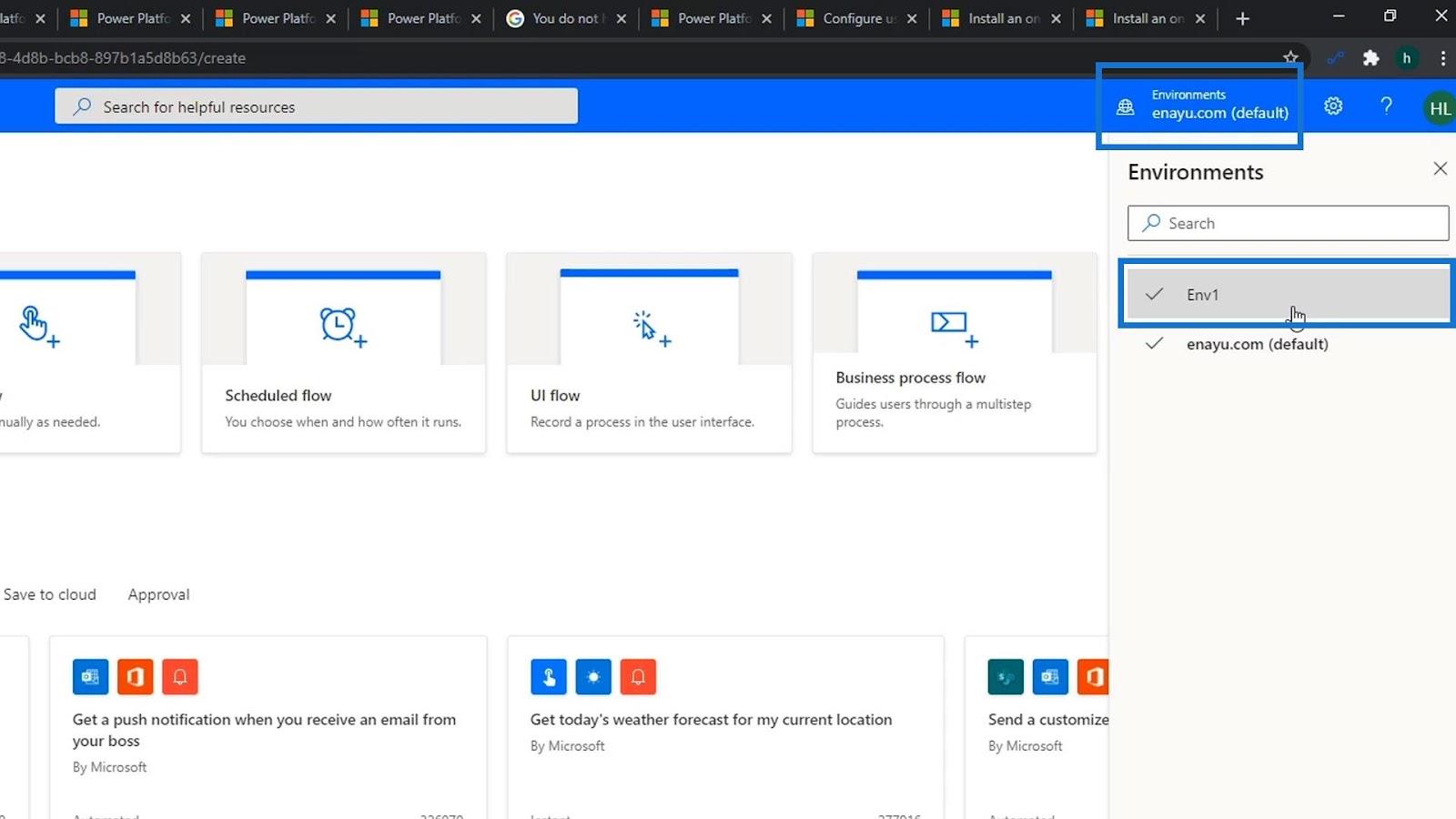 Fluxos de processos de negócios no Microsoft Power Automate