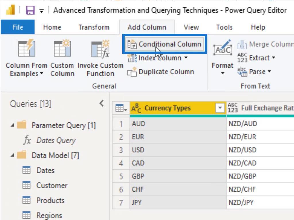 Colonnes personnalisées dans LuckyTemplates Vs.  Colonnes conditionnelles