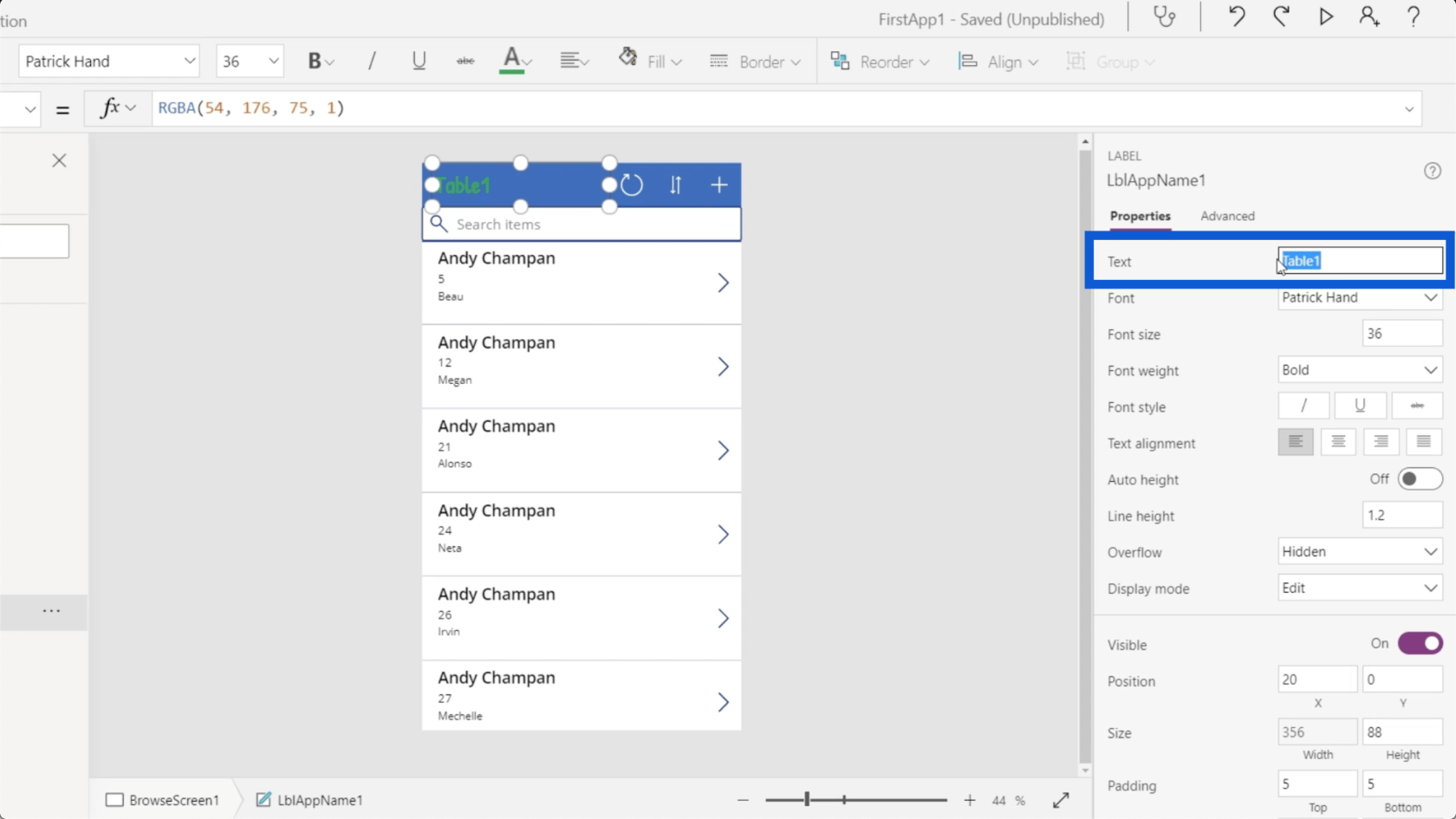 Environnements Power Apps : configurer correctement les éléments de l'application