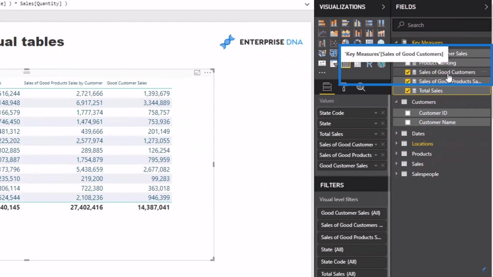 Tables virtuelles à l'intérieur des fonctions d'itération dans LuckyTemplates - Concepts DAX