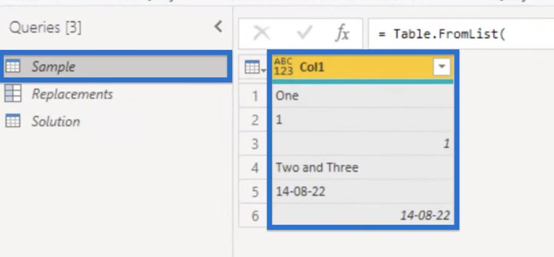 Waarde vervangen voor overeenkomende tekst in Power Query