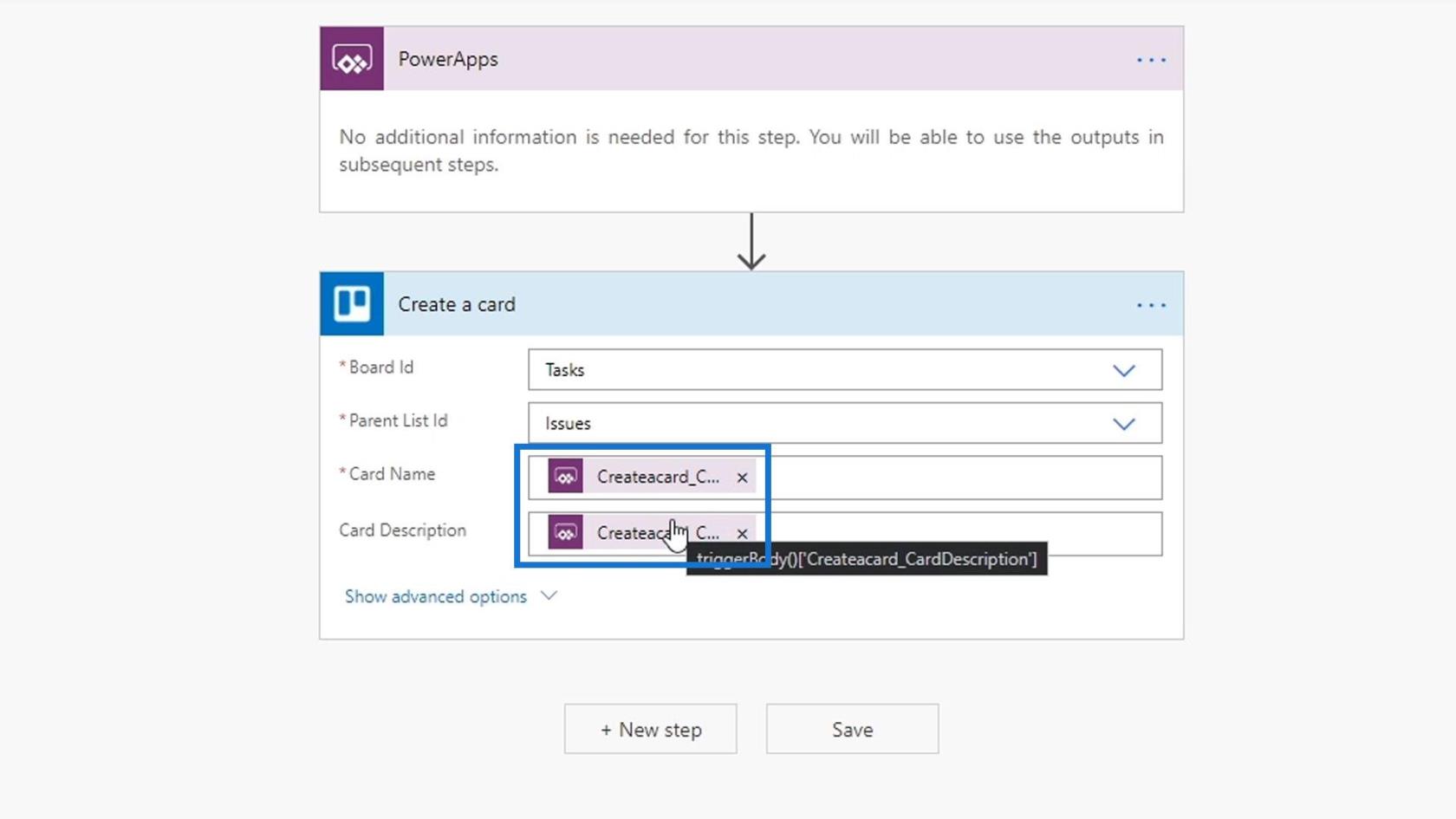 Intégration de PowerApps dans Microsoft Power Automate