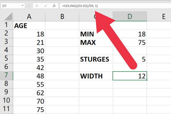 Comment trouver la largeur de classe dans Excel : un guide rapide