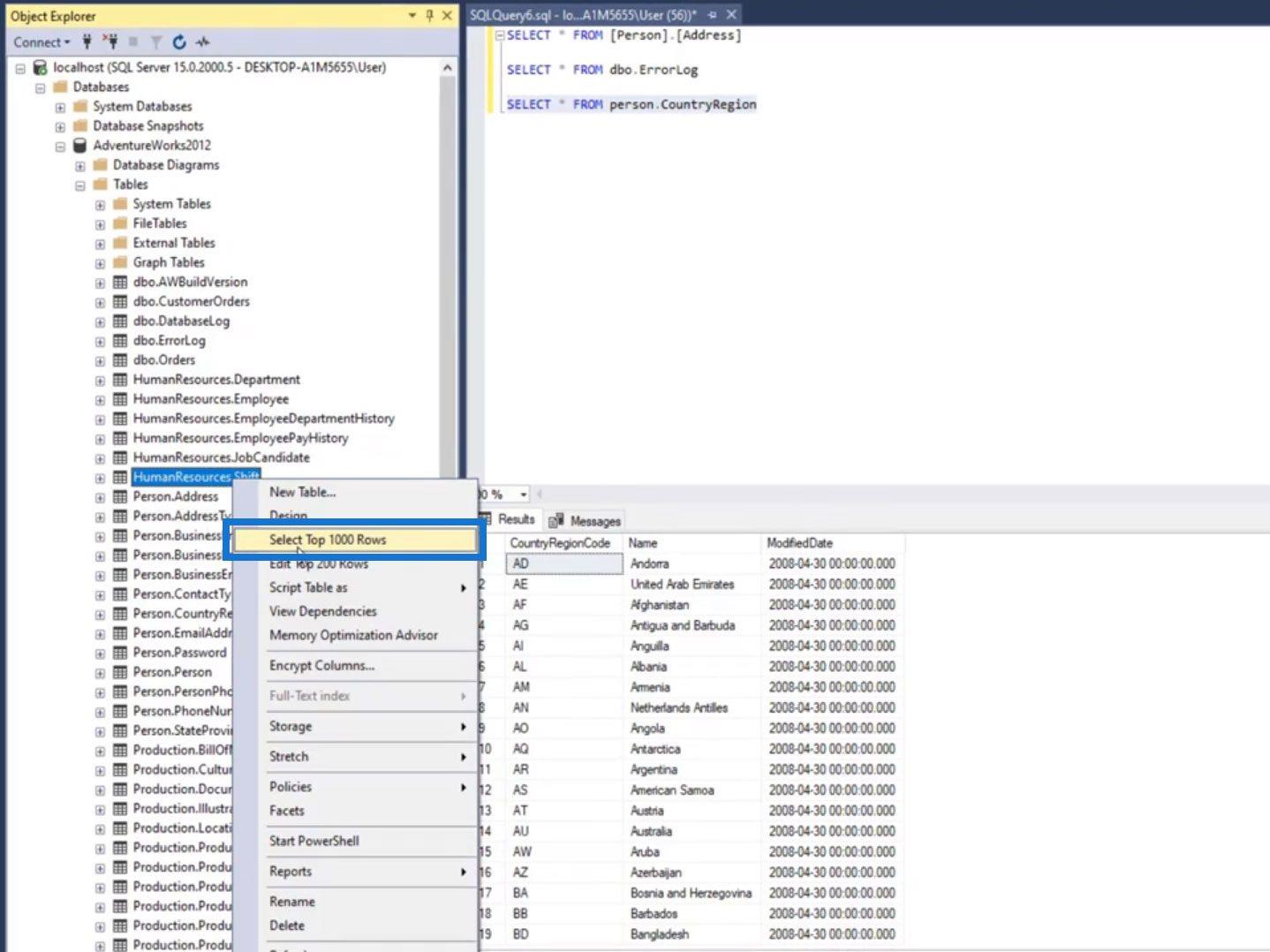 Téléchargement et installation de SQL Server