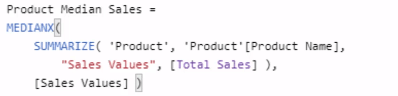 Calcul de la valeur médiane à l'aide de DAX dans LuckyTemplates