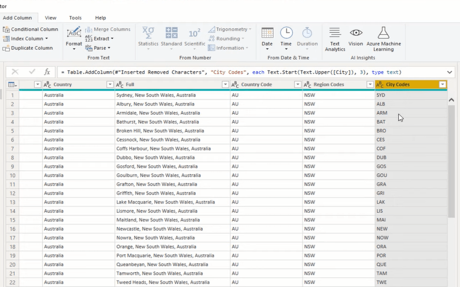 Colonne à partir d'exemples LuckyTemplates - Tutoriel Power Query