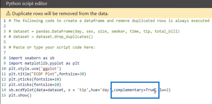 Comment utiliser les tracés ECDF en Python et LuckyTemplates