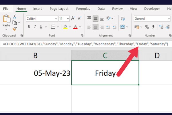 Comment utiliser la fonction Jour de la semaine dans Excel