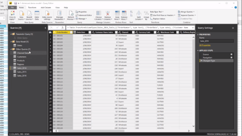 محرر Power Query: استعلامات مرحلية