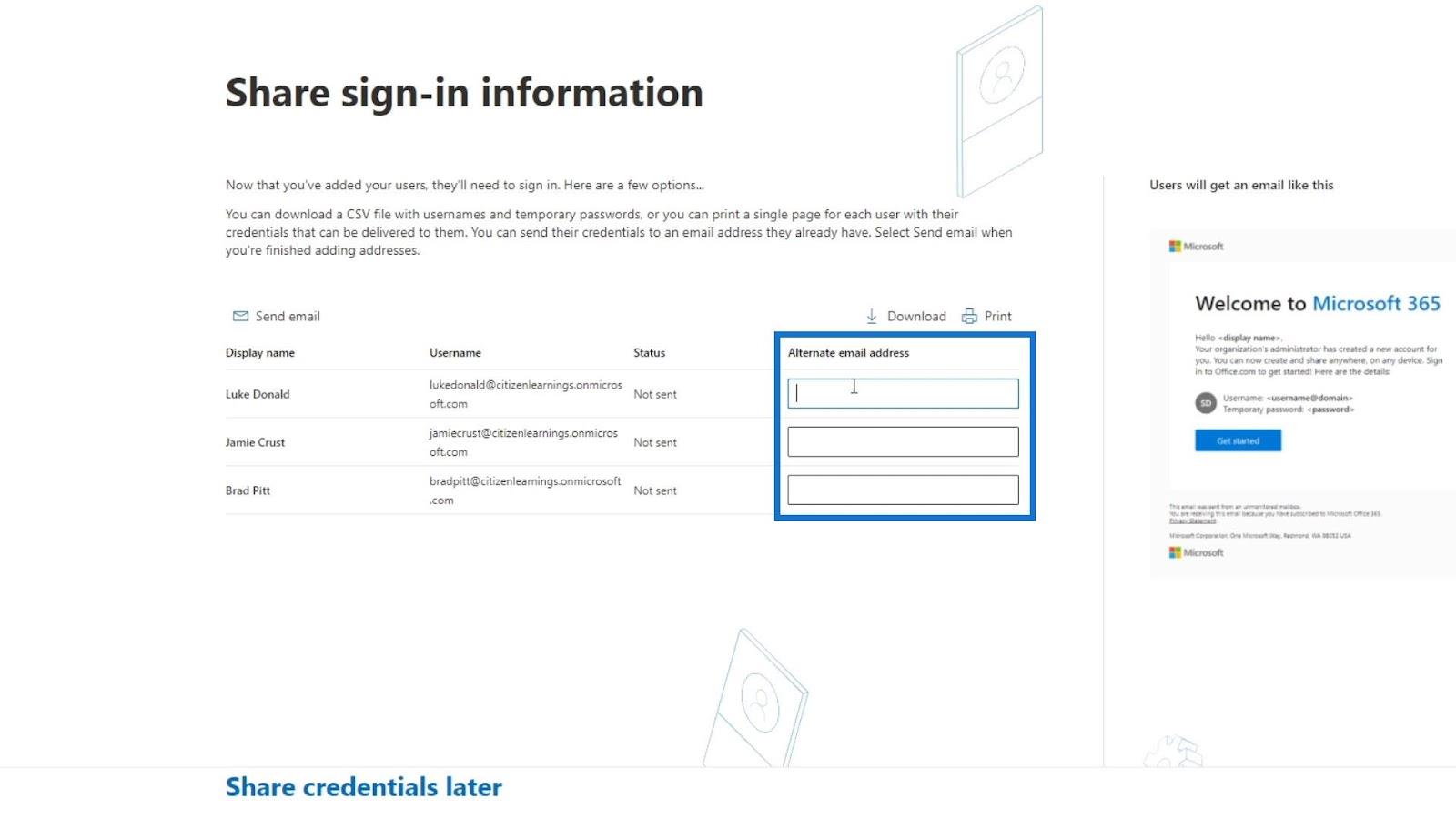 MS SharePoint 教程：帳戶創建