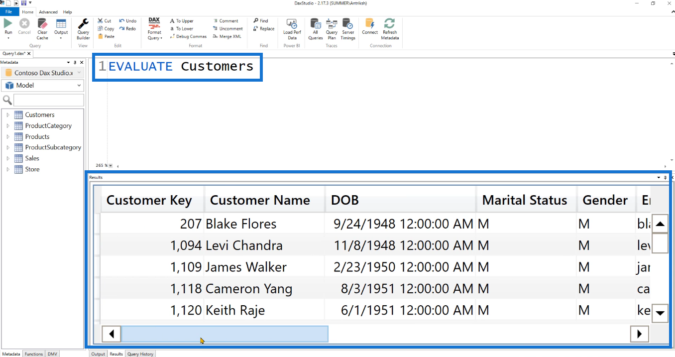 Connectez DAX Studio à LuckyTemplates et SSAS