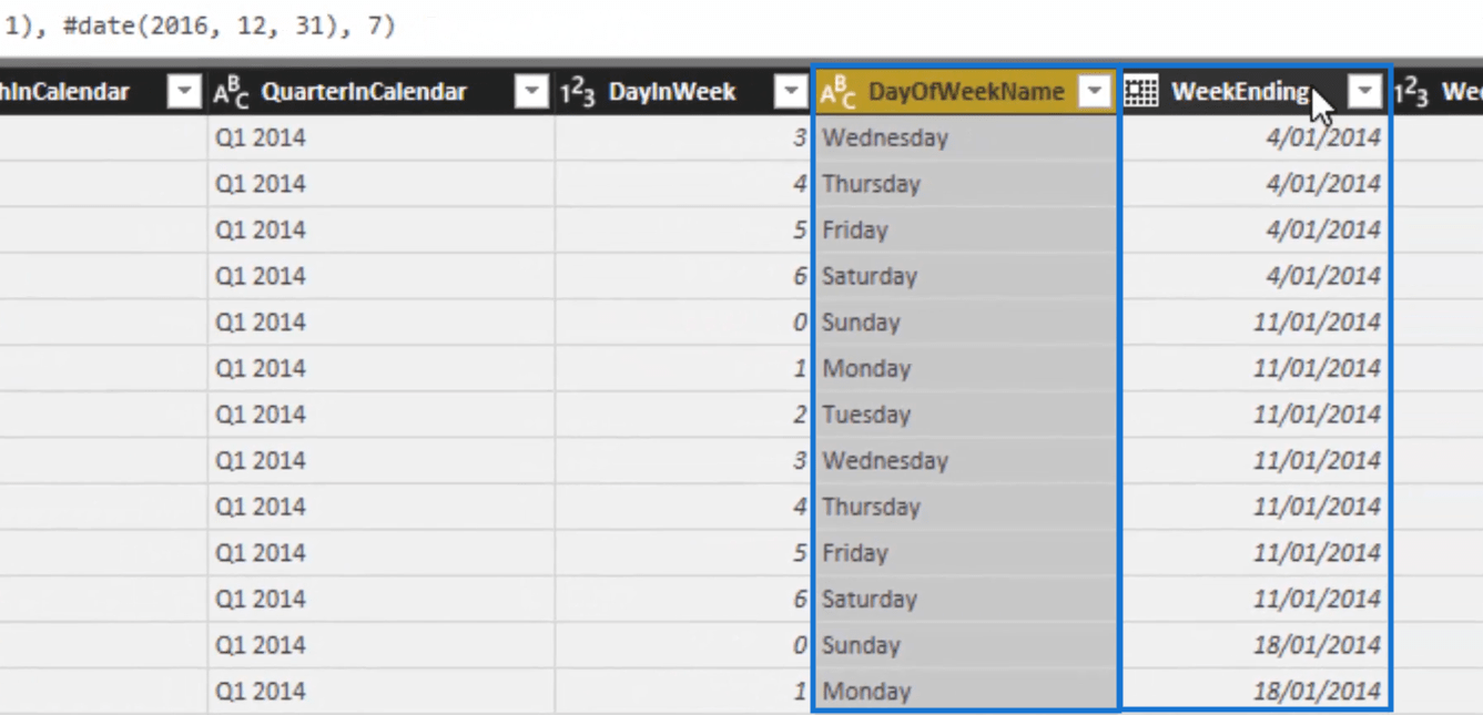 Créer un tableau de dates complet dans LuckyTemplates très rapidement