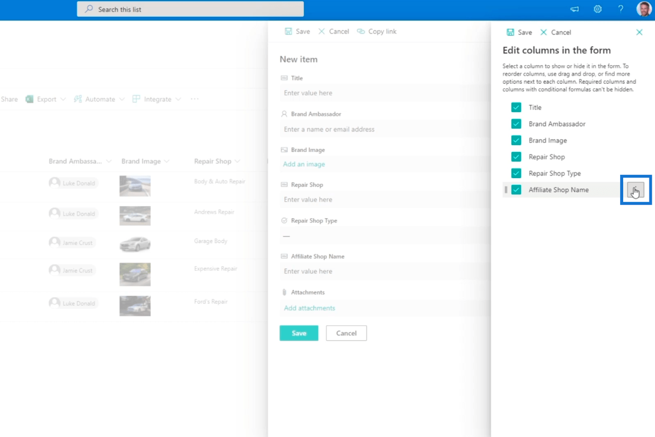 SharePoint 列驗證的兩種方式