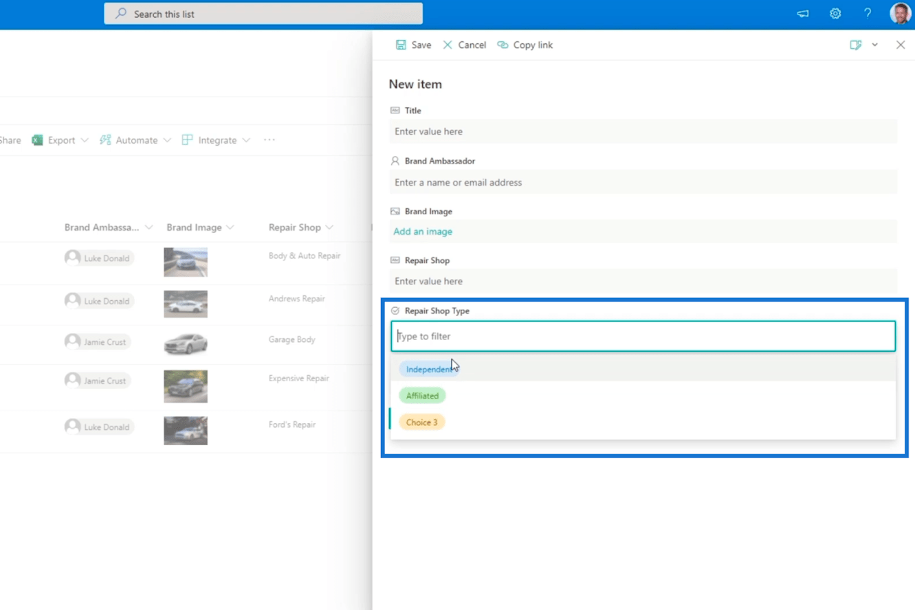 SharePoint 列驗證的兩種方式