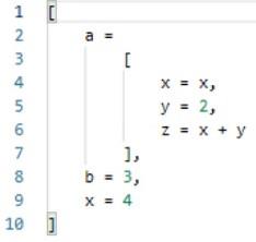 嵌套表達式：Power Query 環境