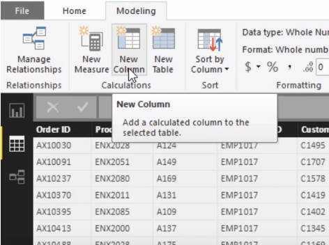 Comparaison des colonnes calculées et des mesures dans LuckyTemplates