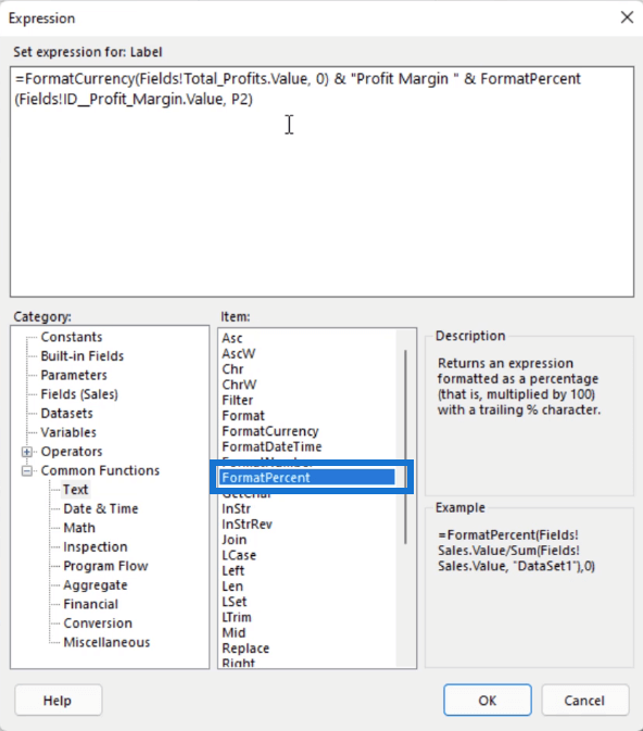 Expression Report Builder: Beispiele und Anleitungen