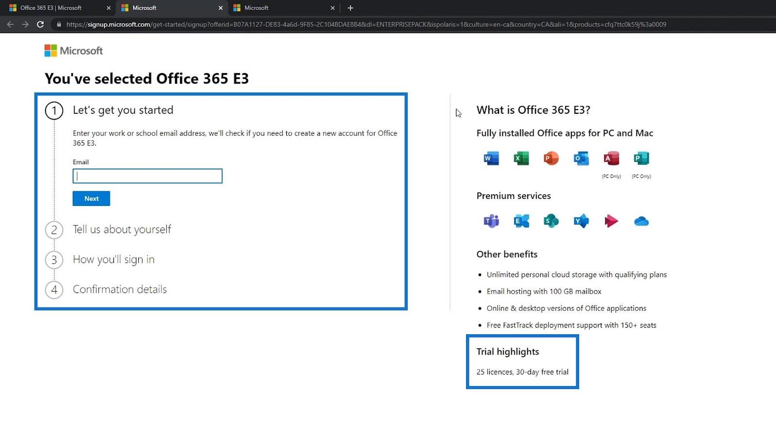 MS SharePoint 教程：帳戶創建