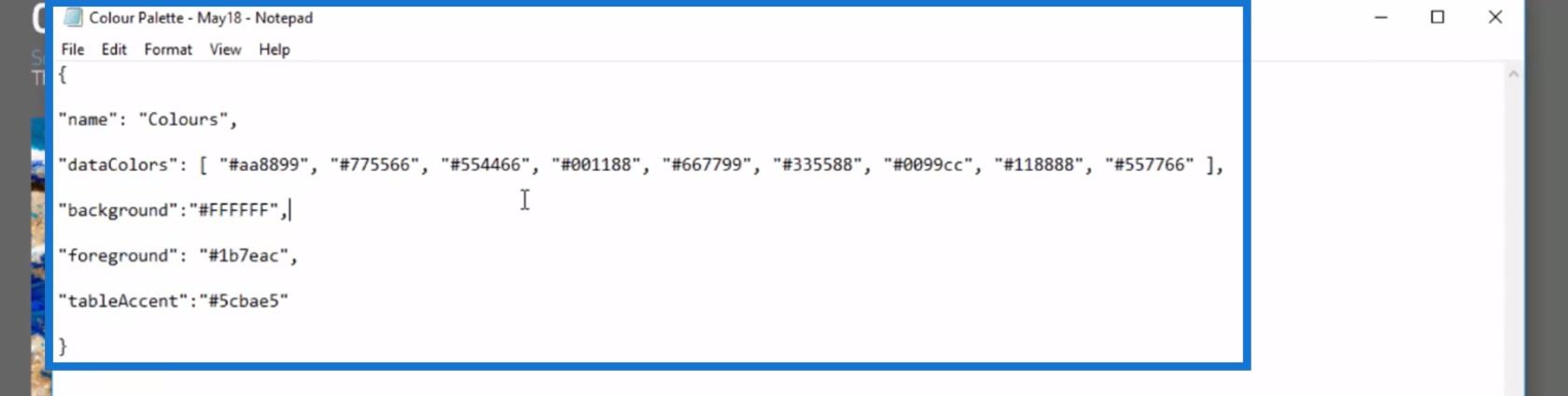 使用配色方案實現 LuckyTemplates 數據可視化