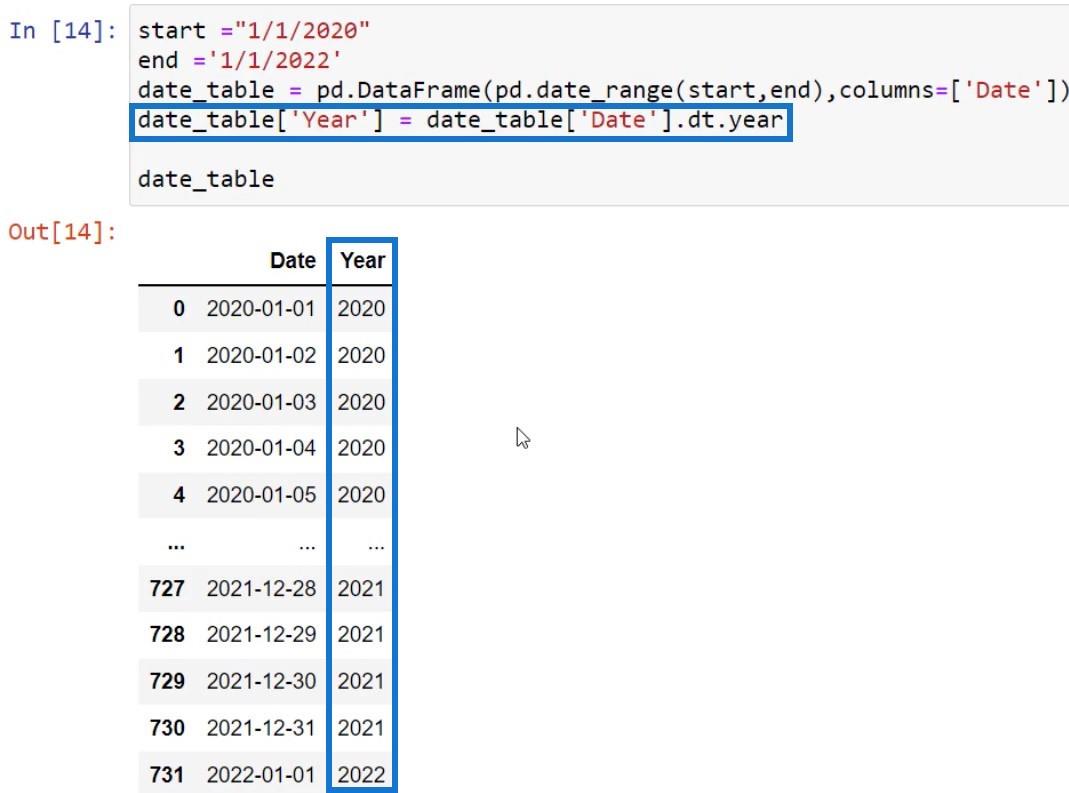 LuckyTemplates ze skryptami w języku Python do tworzenia tabel dat