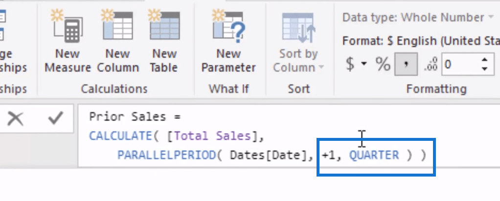 Examen de la fonction DAX : utilisation de PARALLELPERIOD dans LuckyTemplates