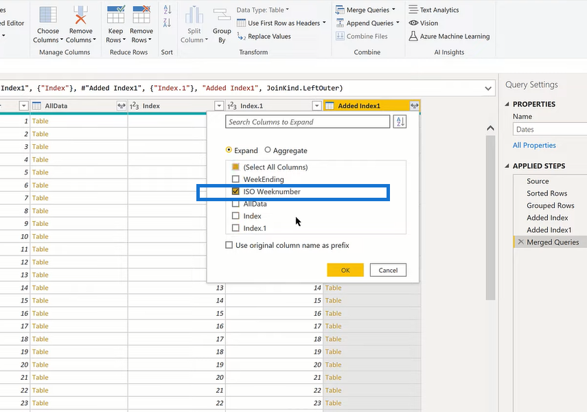 Obtenir les valeurs de la semaine précédente de LuckyTemplates à l'aide de DAX et de Power Query