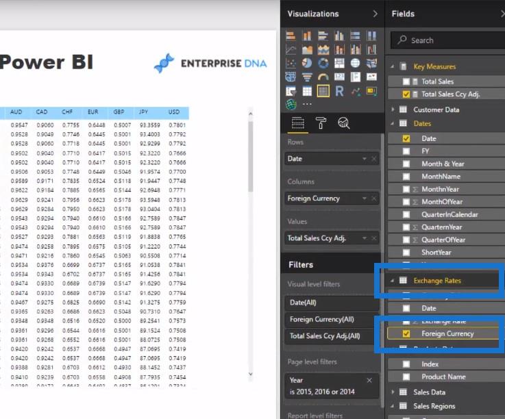 Logique de devises multiples dans LuckyTemplates - Un exemple LOOKUPVALUE