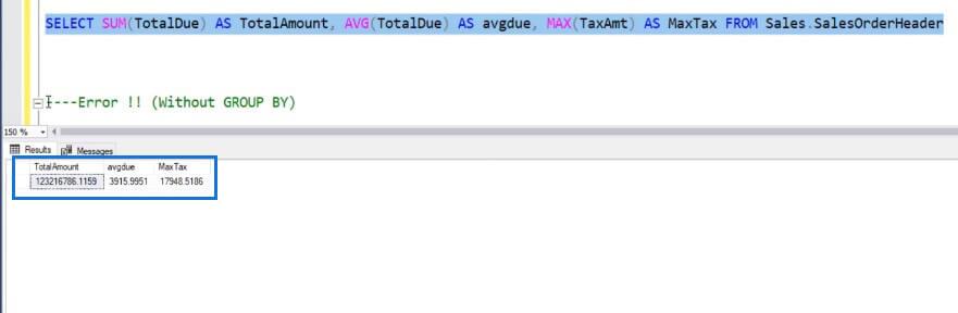 Fonctions d'agrégation dans SQL et leur utilisation